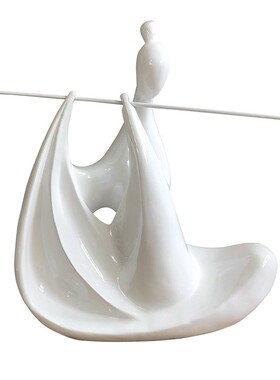 吹简少女现笛约家居摆件书房客房电视玄关样板厅软装