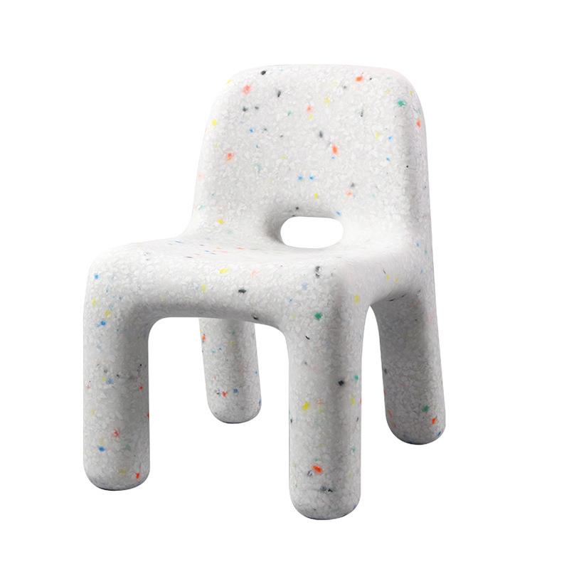 Kindergarten children's small chair cartoon stool back home table and chair combination internet celebrity plastic low stool cute bench