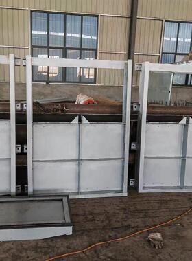 手摇启闭机铸铁闸门一体式钢制不锈钢河渠道水库液压电动水闸拍门