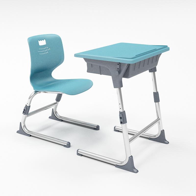 Children's lifting study table desks and chairs computer desk primary school students training single single column bidding desk storage