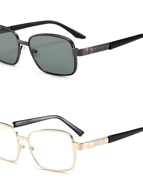 护目开车防风电焊太阳眼镜男水晶平光透明墨镜个性司机茶色石头镜