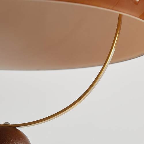 中古诧寂风吊灯可伸缩餐厅吧台灯日式实木复古岛台玻璃餐桌饭厅灯 - 图2