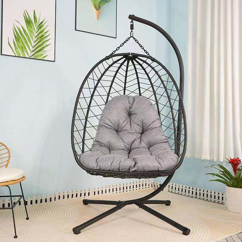 双链藤编单人吊篮可折叠休闲吊篮椅支架结构稳固承重室内秋千,淘宝优惠券,粉丝福利购,淘宝优惠卷