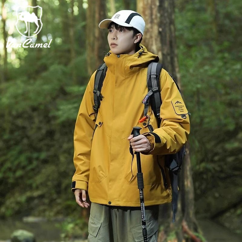 VANCAMEL/西域骆驼山系户外冲锋衣男女夹克春秋防风防水情侣外套