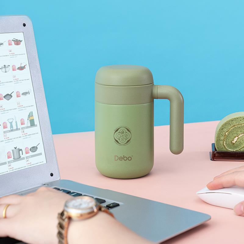 Debo德铂真空手柄保温杯316不锈钢带过滤网泡茶杯460ml保温杯便捷 - 图2