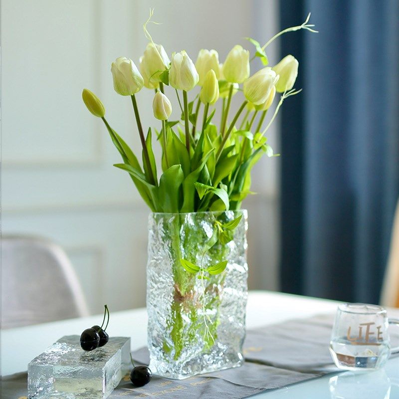 荒野花卉手感滋润郁金香人造花Pu人造花手持花束可访问的豪华饰品,淘宝优惠券,粉丝福利购,淘宝优惠卷