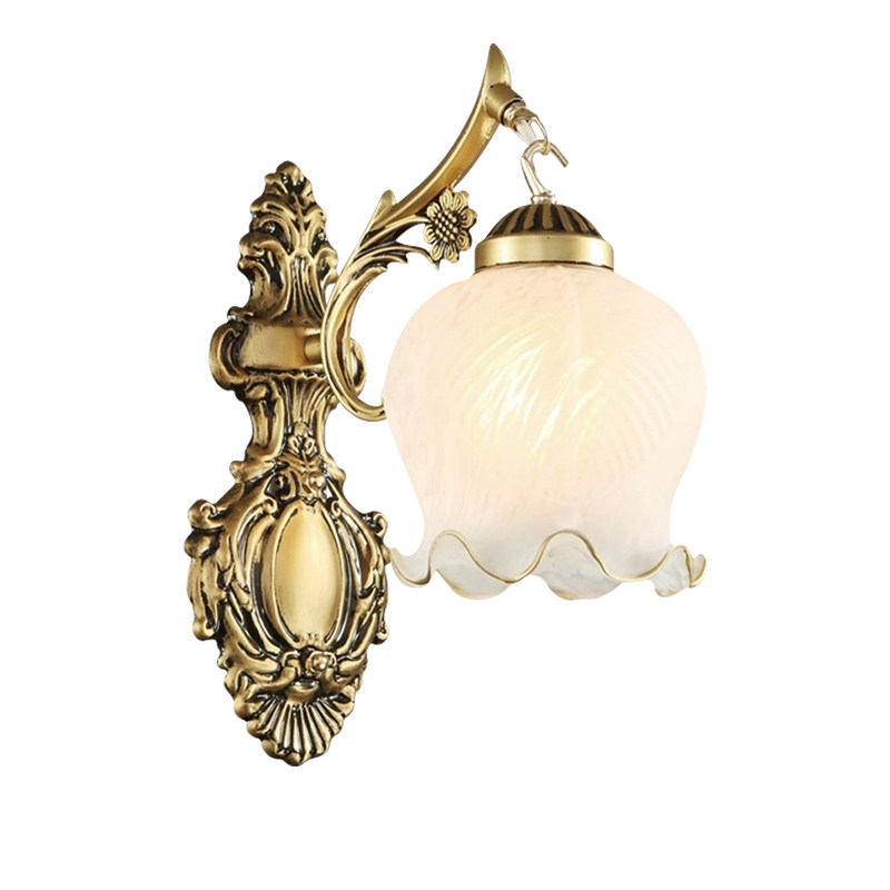 欧式壁灯背景墙床头灯卧室灯具复古单头壁灯走廊简约古铜色,淘宝优惠券,粉丝福利购,淘宝优惠卷