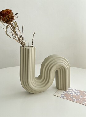 态生活 ns意式轻奢风入户门玄关饰品客厅电视柜创意花摆件