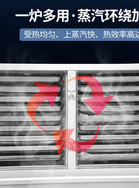 48盘蒸饭柜优厨派商用电磁炉蒸饭柜电热蒸馒头机学校蒸包炉蒸菜柜