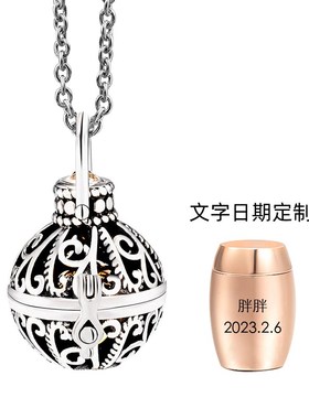 宠物毛发项链刻字纪念品猫狗狗纪念项坠骨灰去世留念吊坠密封防水