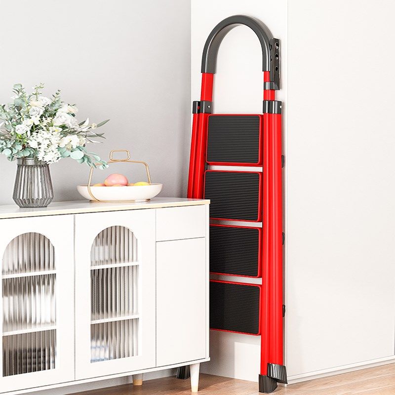 家用梯子折叠梯加厚多功能伸缩梯安全扶手步梯人字梯踏板梯两用,淘宝优惠券,粉丝福利购,淘宝优惠卷