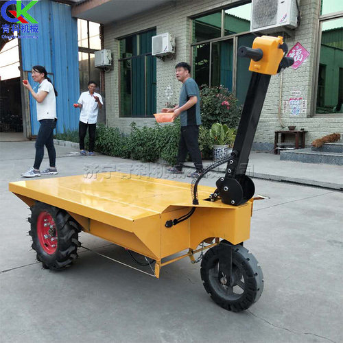 建筑施工电动手推车 车间货物转运平板车 楼道电梯搬运手推车 - 图2