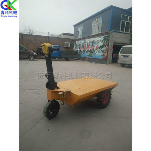 建筑施工电动手推车 车间货物转运平板车 楼道电梯搬运手推车 - 图0