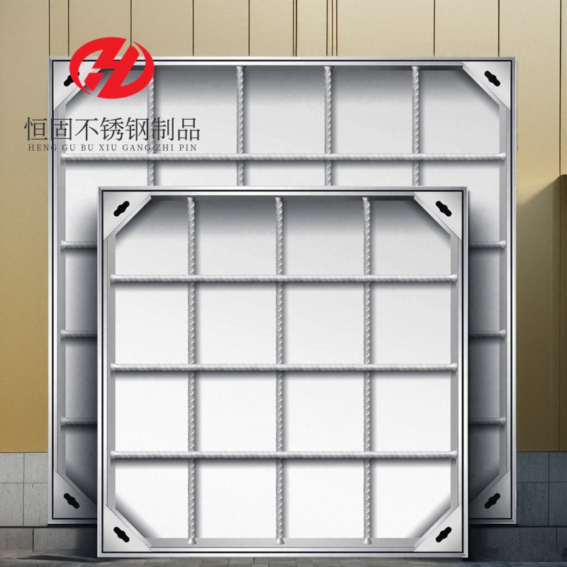 不锈钢304下沉式隐形井盖污水沙井排水沟装饰方圆形井盖工厂定制 - 图2