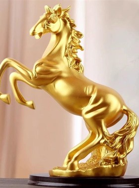 现简约轻奢风高档装饰品家居摆件客厅电视柜马摆设