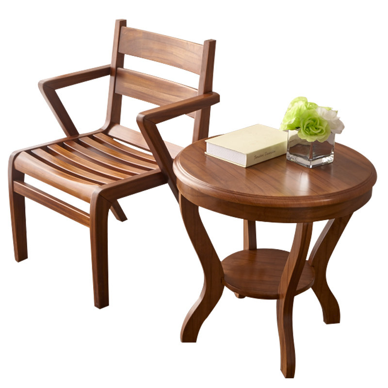 椅子实木靠背家用书房简约阳台咖啡桌椅组合三件套圆茶几小圆桌,淘宝优惠券,粉丝福利购,淘宝优惠卷