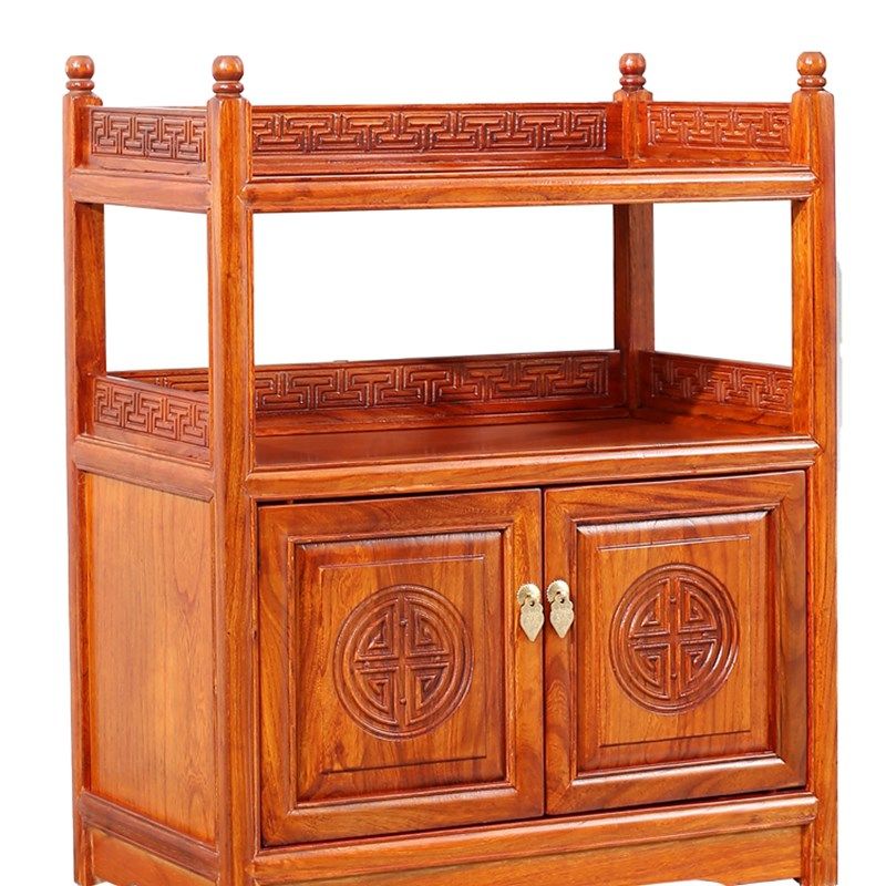 新中式茶柜茶水柜实木小型客厅靠墙储物柜家用办公室茶桌边柜侧柜,淘宝优惠券,粉丝福利购,淘宝优惠卷