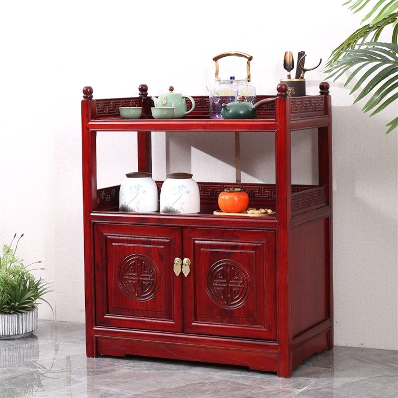 新中式茶柜茶水柜实木小型客厅靠墙储物柜家用办公室茶桌边柜侧柜,淘宝优惠券,粉丝福利购,淘宝优惠卷