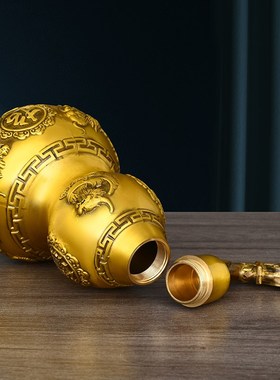 黄铜八关摆件葫卦挂件开口空心招财麒麟貔貅福禄玄芦开业送礼