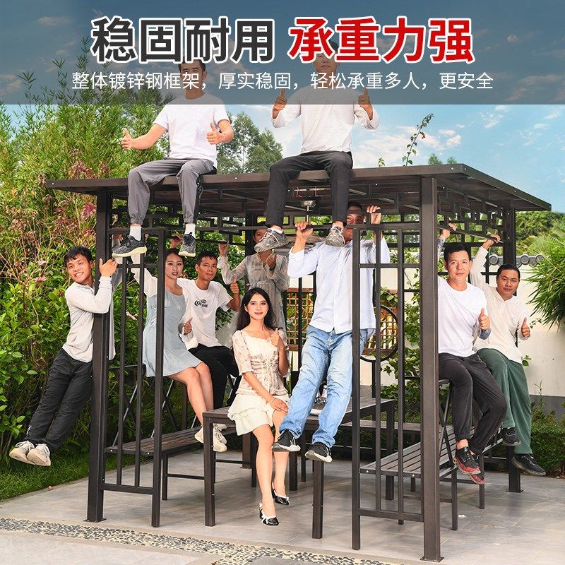 户外凉亭小木屋帐篷别墅庭院新中式院子遮阳棚休闲亭子,淘宝优惠券,粉丝福利购,淘宝优惠卷