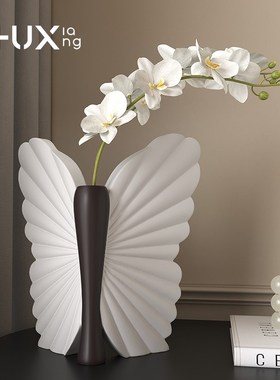 中古风蝴蝶花瓶摆件客厅桌面电视柜玄关酒柜家居饰品乔迁新居礼品