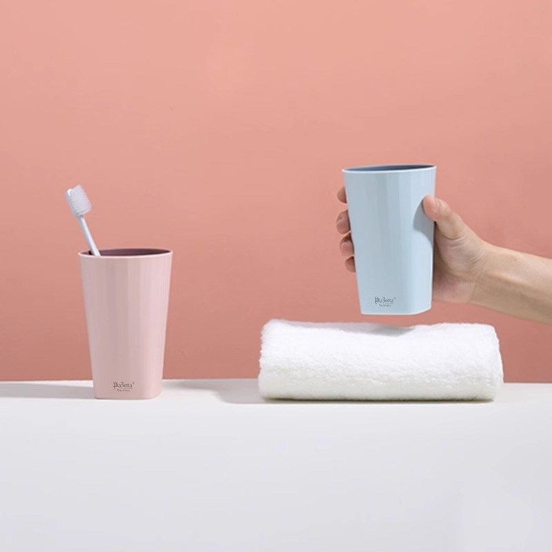 pzoa方圆双色漱口杯家用简约式牙缸牙具双色套装杯,淘宝优惠券,粉丝福利购,淘宝优惠卷