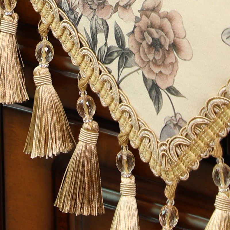 桌旗美式田园斗柜盖布餐桌布茶几鞋柜长条北欧轻奢高级感边柜台,淘宝优惠券,粉丝福利购,淘宝优惠卷