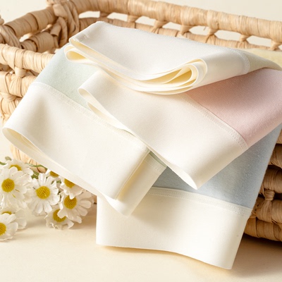 蝶安芬95棉内裤女2025新款中腰7A抑菌弹力无痕简约95棉平角三角裤