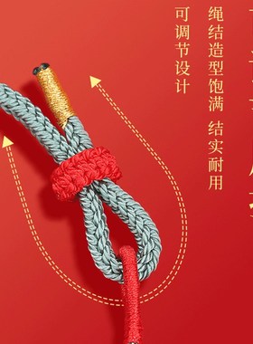 普陀山文昌结手绳2025年新款红绳手链男上岸毕业精致礼物情侣礼物