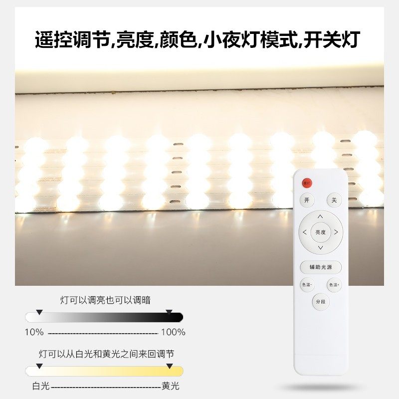 芯改造灯板灯带灯条长条节能无极透镜贴片遥控三色光源,淘宝优惠券,粉丝福利购,淘宝优惠卷