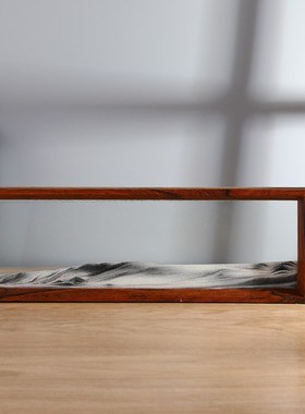 创意轻奢立体流沙画摆件客厅玄关家居装饰桌面玻璃沙漏