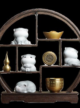 可爱猫咪装居客厅入户玄关电视柜面桌子小摆件好物软家饰品