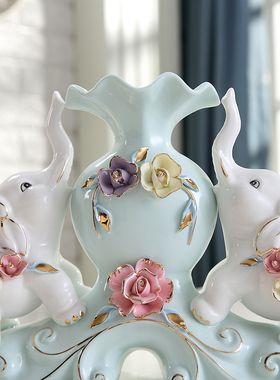 家居饰品创意客厅电视柜摆件现简约装饰品陶瓷摆设乔迁礼物