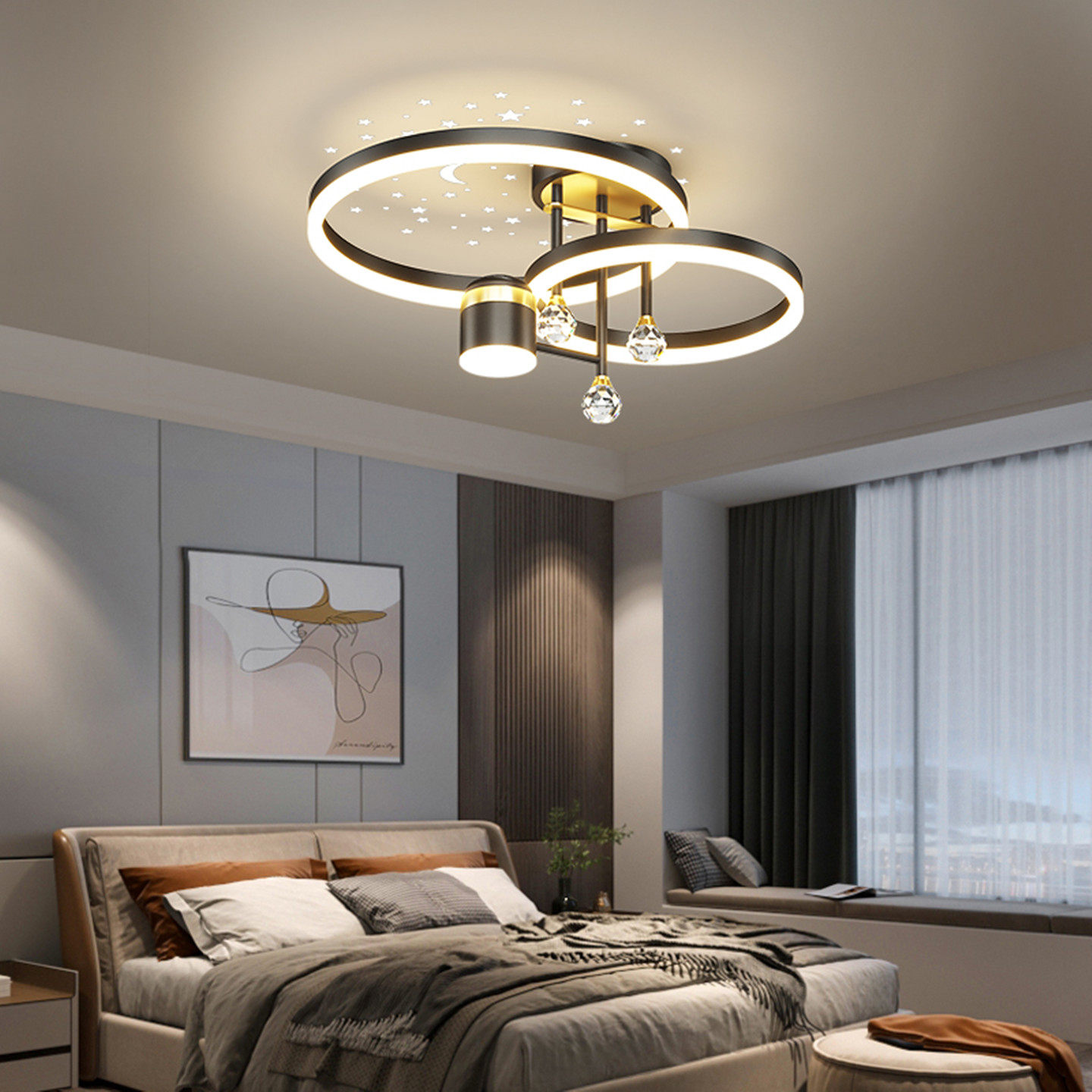 主卧室灯2025新款高级感现代简约风高端大气客厅led中山吸顶灯具,淘宝优惠券,粉丝福利购,淘宝优惠卷