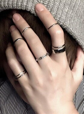 Ring Women Hip Hop Punk Adjustable Finger Joint Ring Cold St