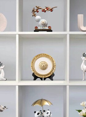 现代简约客厅酒柜书柜装饰品轻奢高档电视柜样板间软装工艺品摆设