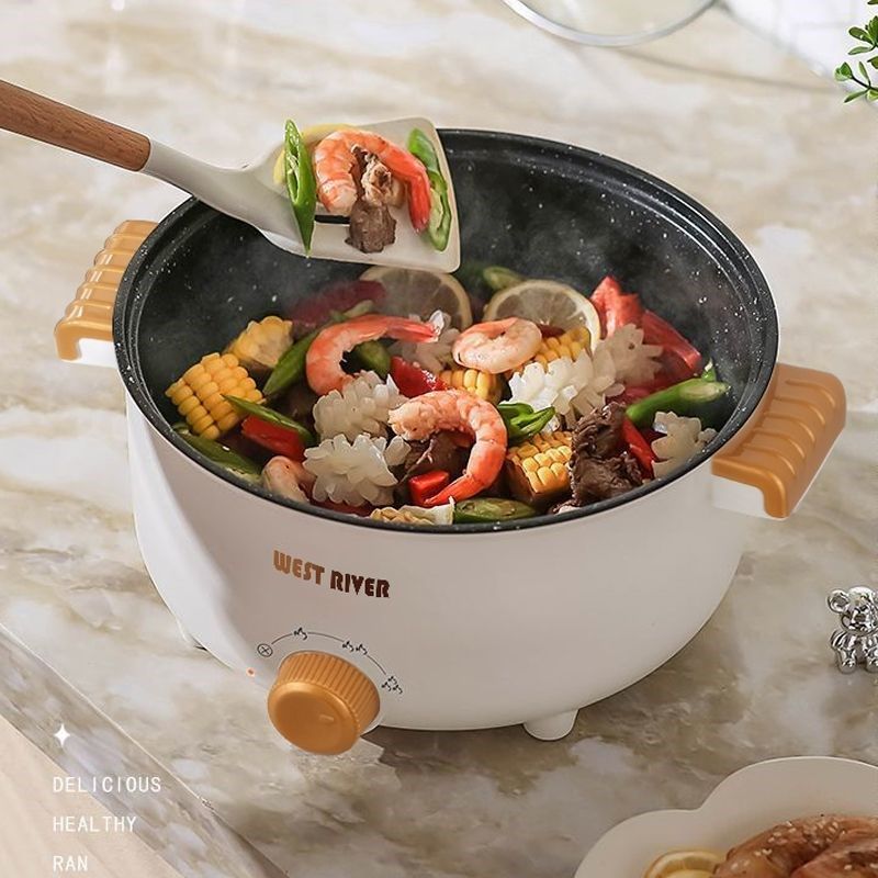 家用电炒锅多功能一体式炒菜锅电火锅料理蒸煮煎煮电热锅小电煮锅,淘宝优惠券,粉丝福利购,淘宝优惠卷