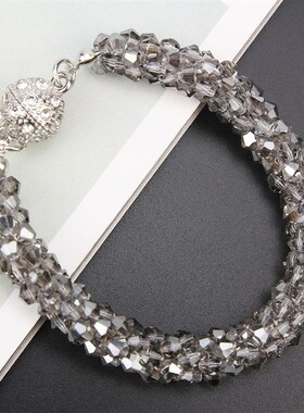 春夏时尚新款手工水晶手链韩版简约手链经典装饰手圈手环女配饰品