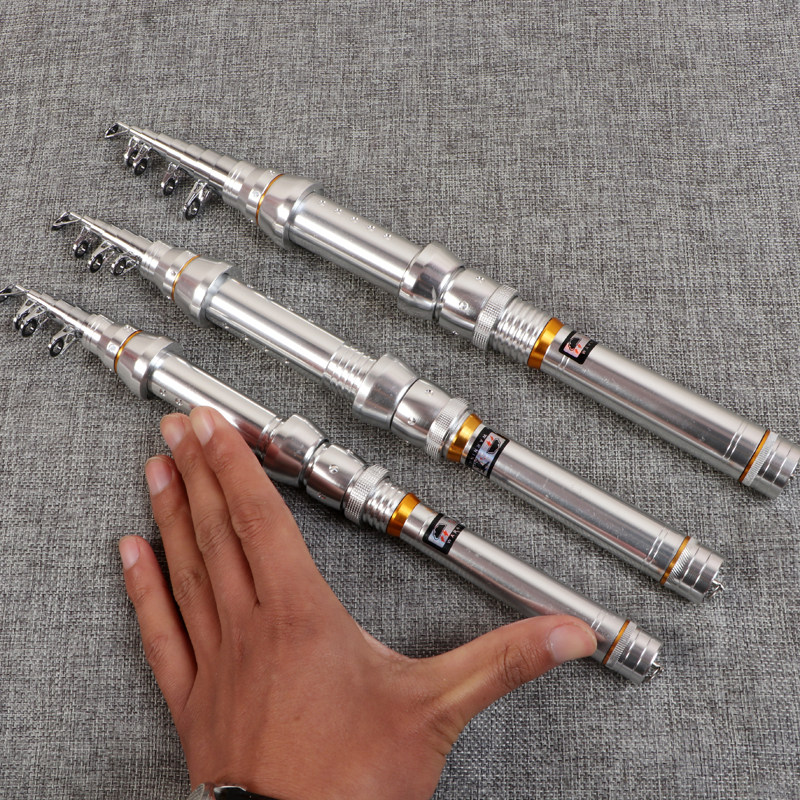 全金属小海竿抛竿超短节钓竿超硬小海杆套装远投钢笔裸竿儿童鱼竿,淘宝优惠券,粉丝福利购,淘宝优惠卷