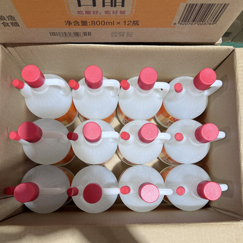 加加糯米白醋800ml家庭凉拌炒菜调味品纯粮酿造家用食醋整箱批发 - 图2