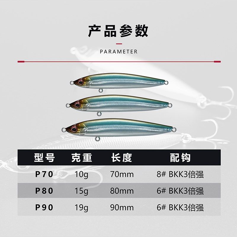 飞蚂蚁FS二沉水铅笔路亚饵假饵远投钓翘嘴鳜鱼鲈鱼饵,淘宝优惠券,粉丝福利购,淘宝优惠卷