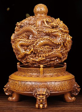 九转乾坤摆件招财龙鼎中式客厅老板办公室开业工艺品店铺开业礼物