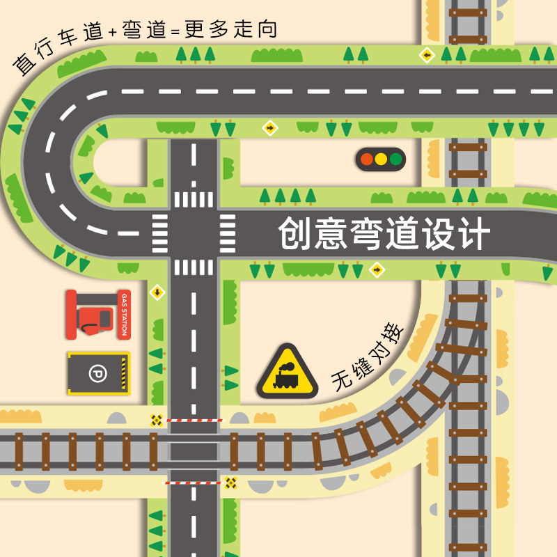 eer弥鹿手工Y彩色交通胶带无痕贴纸儿童汽车岁,淘宝优惠券,粉丝福利购,淘宝优惠卷