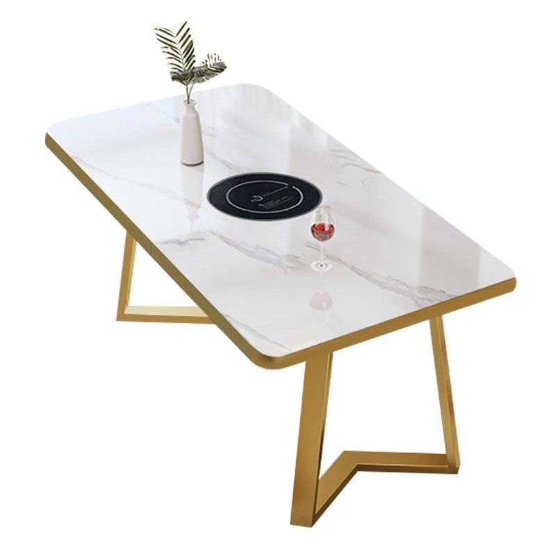 高端轻奢石板餐桌火锅桌炉商业串矩形餐厅餐桌和椅子组合,淘宝优惠券,粉丝福利购,淘宝优惠卷