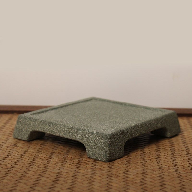 石头托盆底座天然青石四方形挡水边花盆底托石垫花几石台盆景台座,淘宝优惠券,粉丝福利购,淘宝优惠卷