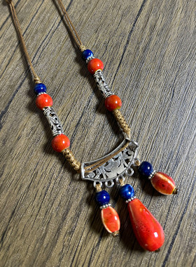 毛衣链秋冬高档大气高级感轻奢吊坠小众新款陶瓷项链精致百搭长款