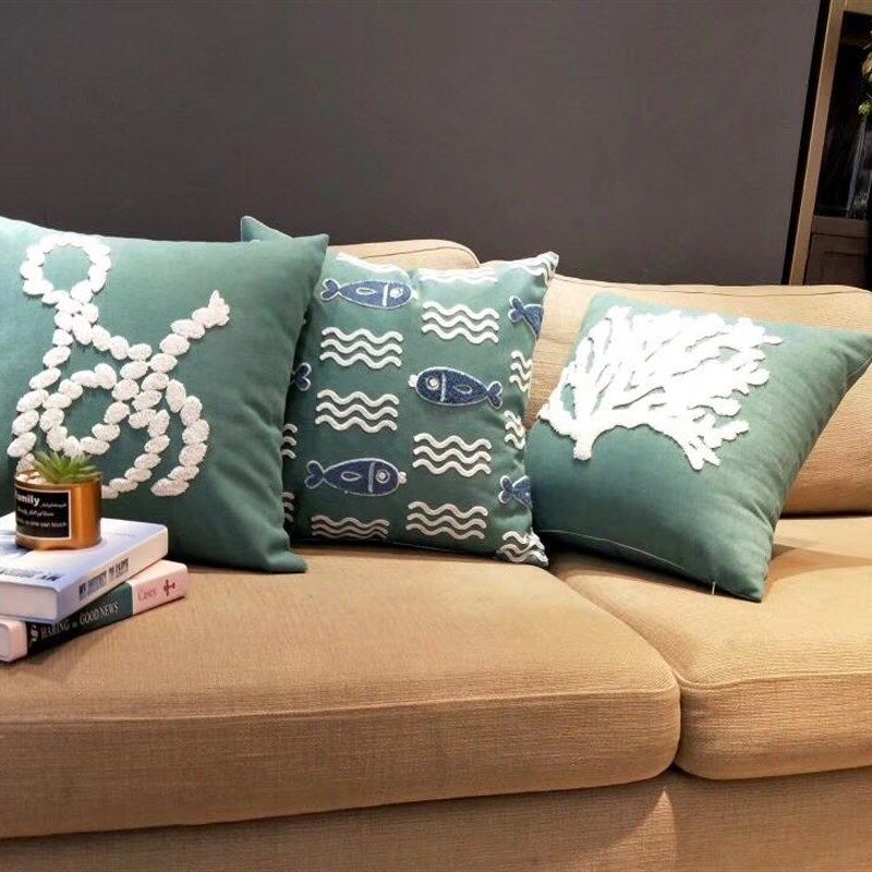 刺绣抱枕沙发靠垫客厅椅子靠背枕靠枕护腰抱不含芯,淘宝优惠券,粉丝福利购,淘宝优惠卷