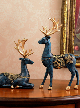 欧式摆件软装创意玄关美式酒柜家居饰品新婚乔迁新居礼物爱情天鹅