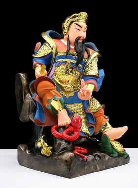 树脂玄天上帝真帝像玄帝摆圣家四件