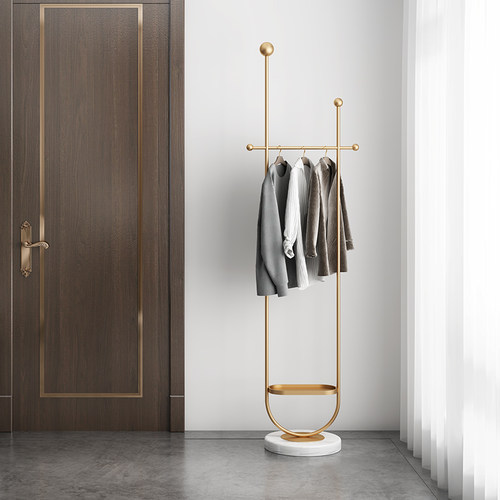 意式轻奢衣架落地卧室简易架子客厅门口家用挂衣架玄关衣帽架 - 图2
